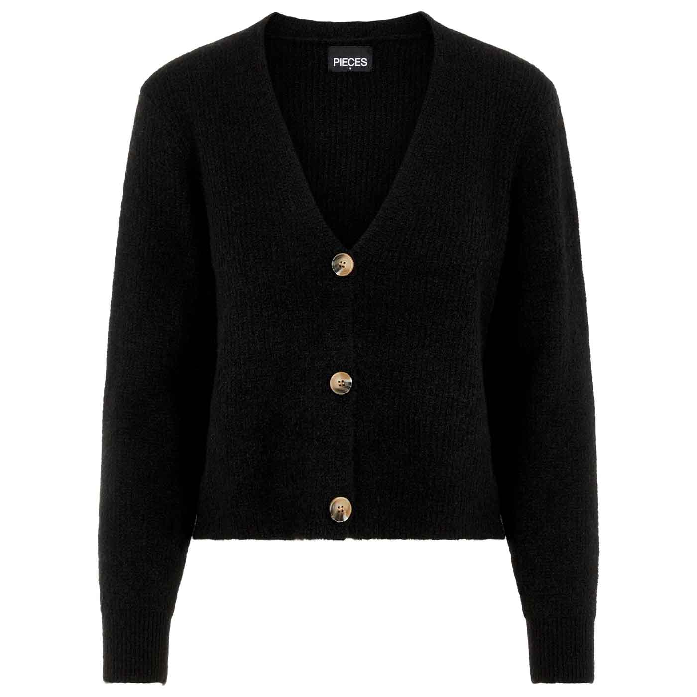 PIECES - CARDIGAN - ELLEN 17114250 - SORT