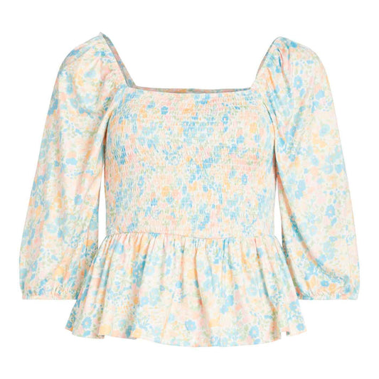 VILA - BLUSE - FLOWY SMOCK 14075606 - FLORAL