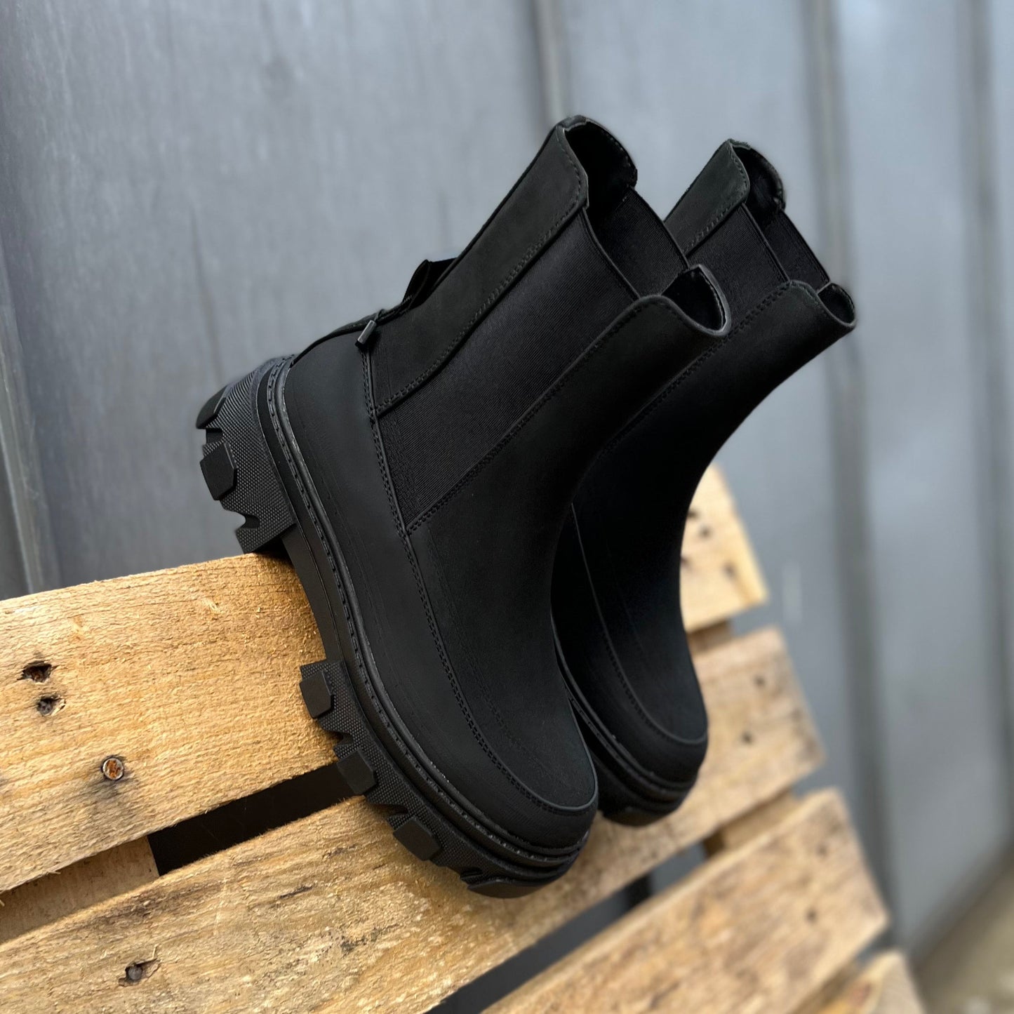 ONLY - STØVLE - TOLA NUBUCK PU 15238956 - SORT
