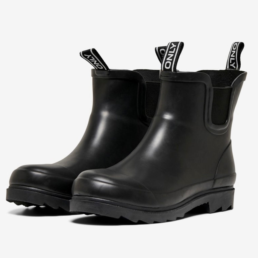 ONLY - GUMMISTØVLE - RIRI 15253234 - SORT