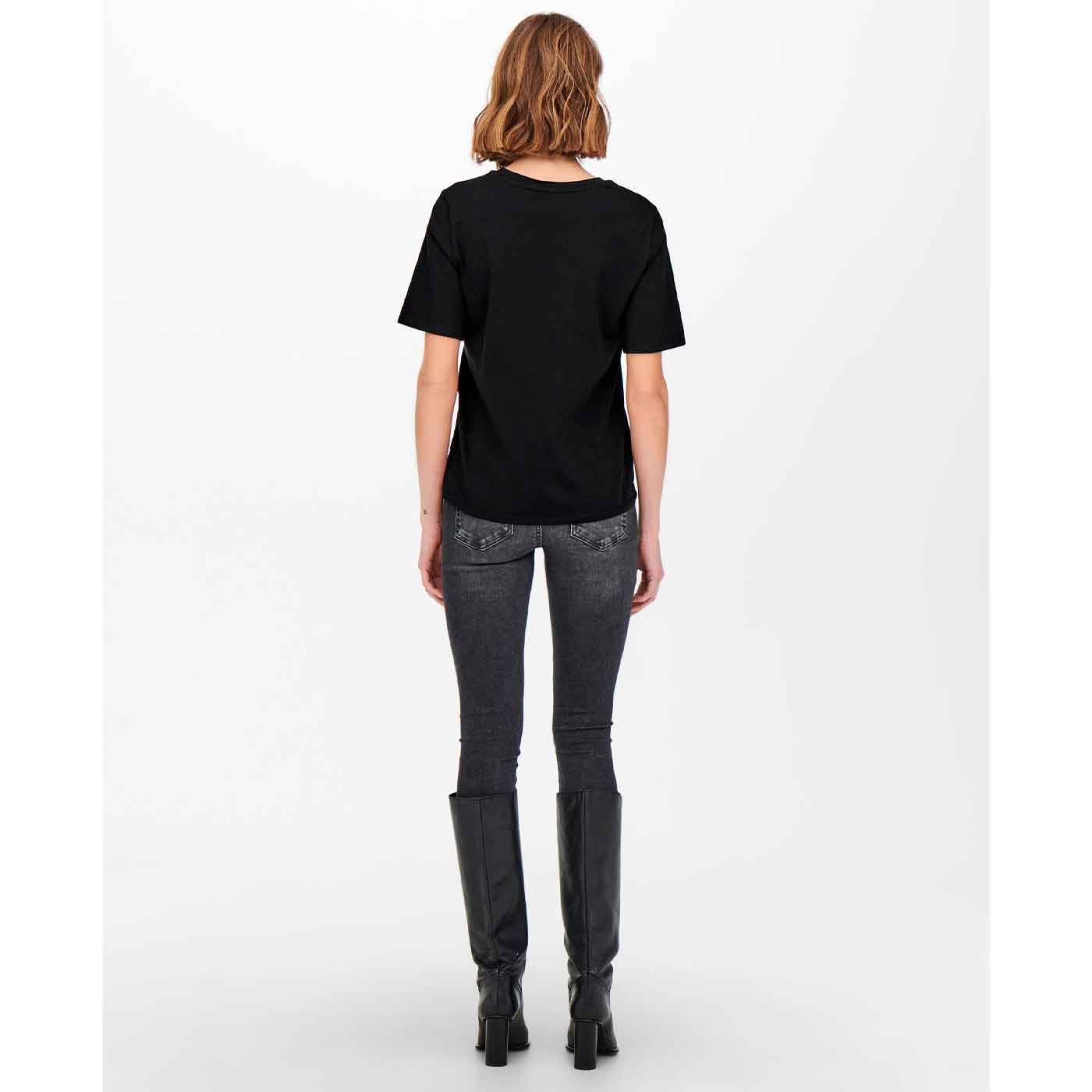 ONLY - T-SHIRT - NEW ONLY LIFE 15256961 - SORT