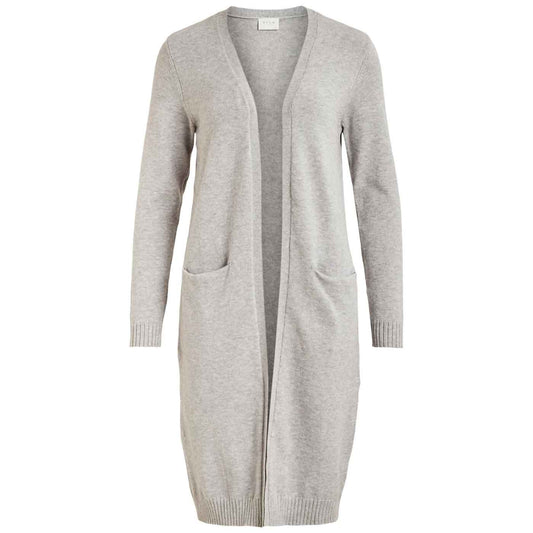 VILA - CARDIGAN - RIL LANG 14042770 - LIGHT GREY