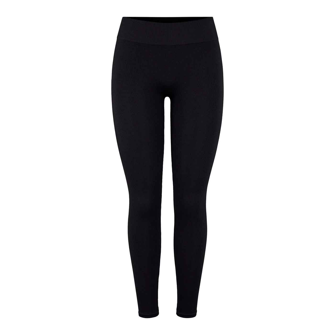 PIECES - LEGGINGS - SYMMI RIB 17116788  - SORT